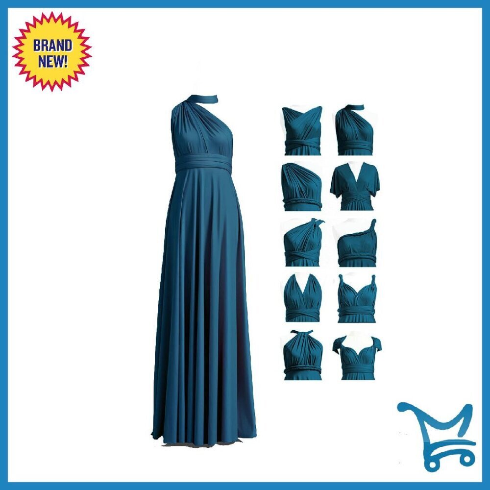 Convertible Infinity Bridesmaid Dress Long Formal Plus Size Multi-Way
